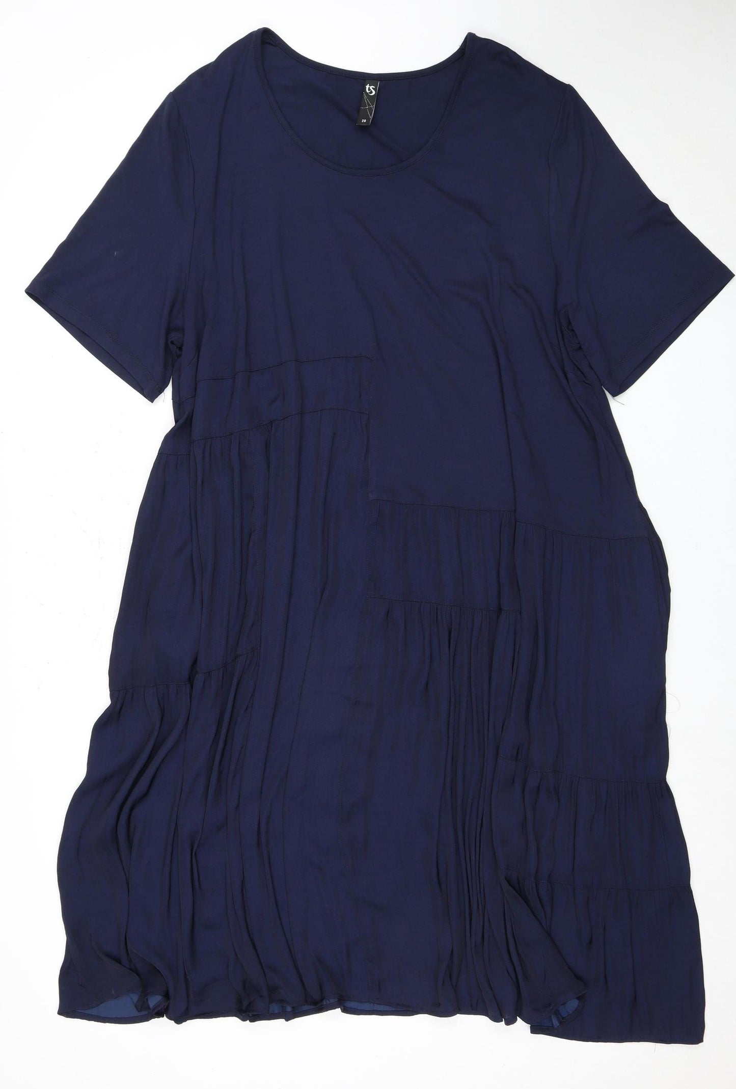 Women's Blue Dress Size 20 in Polyester Blend