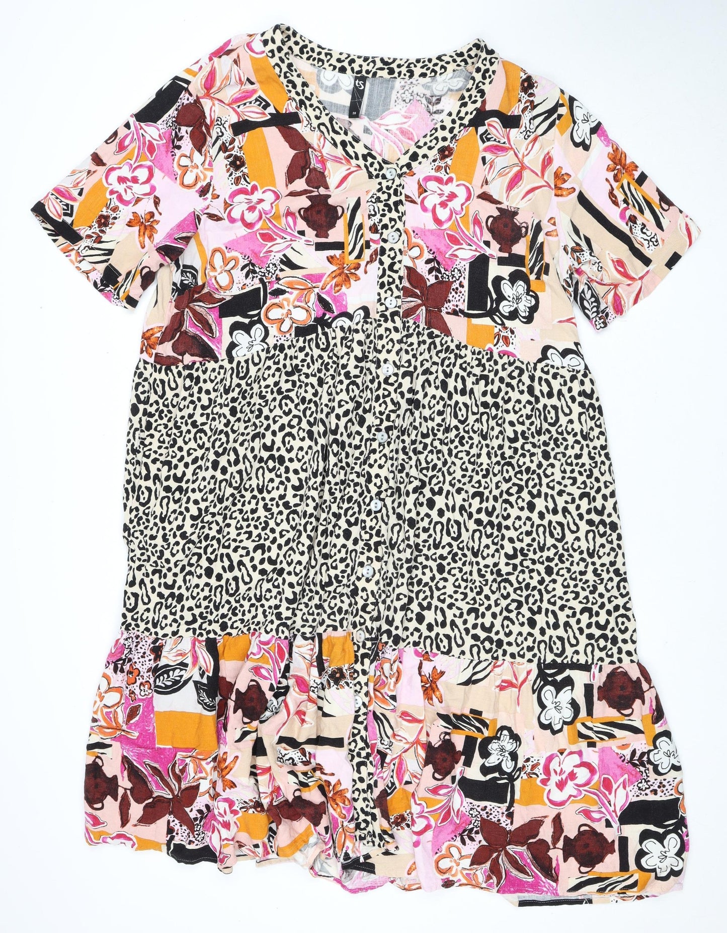 Stylish TS Women's Multicoloured Dress - Size 20