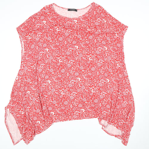 Evans Women's Red Floral Sleeveless Top Size 18