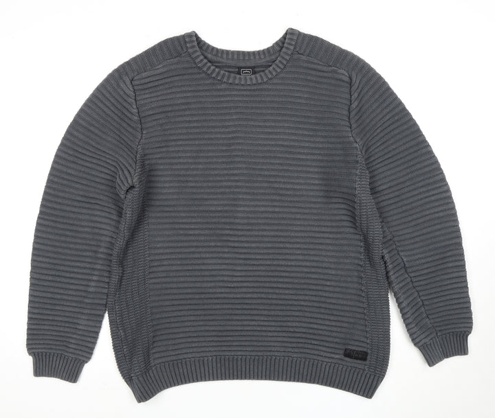 883 Police Men's XL Grey Pullover Jumper