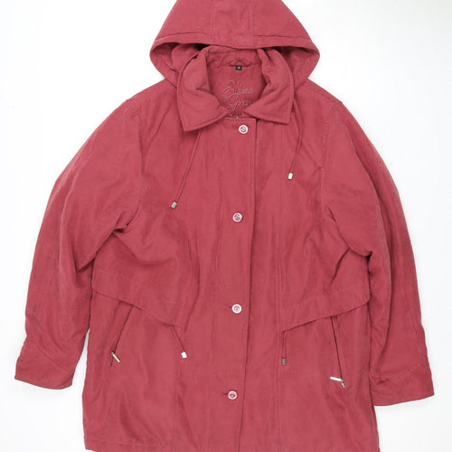Eliza Gray Women's Red Anorak Jacket Size 18