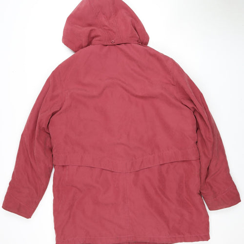 Eliza Gray Women's Red Anorak Jacket Size 18