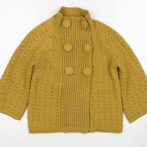 River Island Women's Yellow Cardigan Size 8