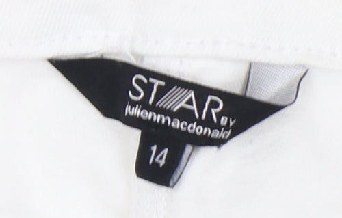 Star by Julien Macdonald Women's White Size 14 Jeans