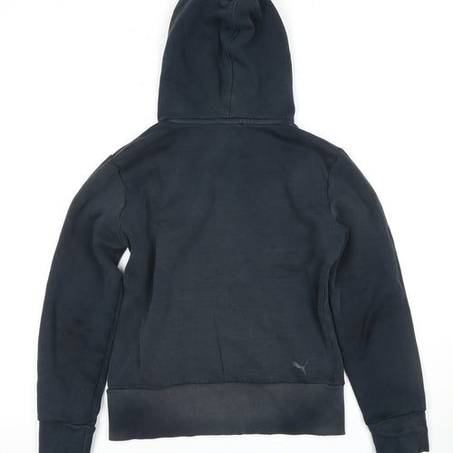 Puma Boys Black Hoodie Pullover UK 10