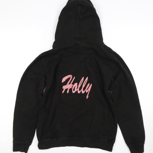 Fruit of the Loom Girls Black Little Mix Hoodie 12 Years Pullover