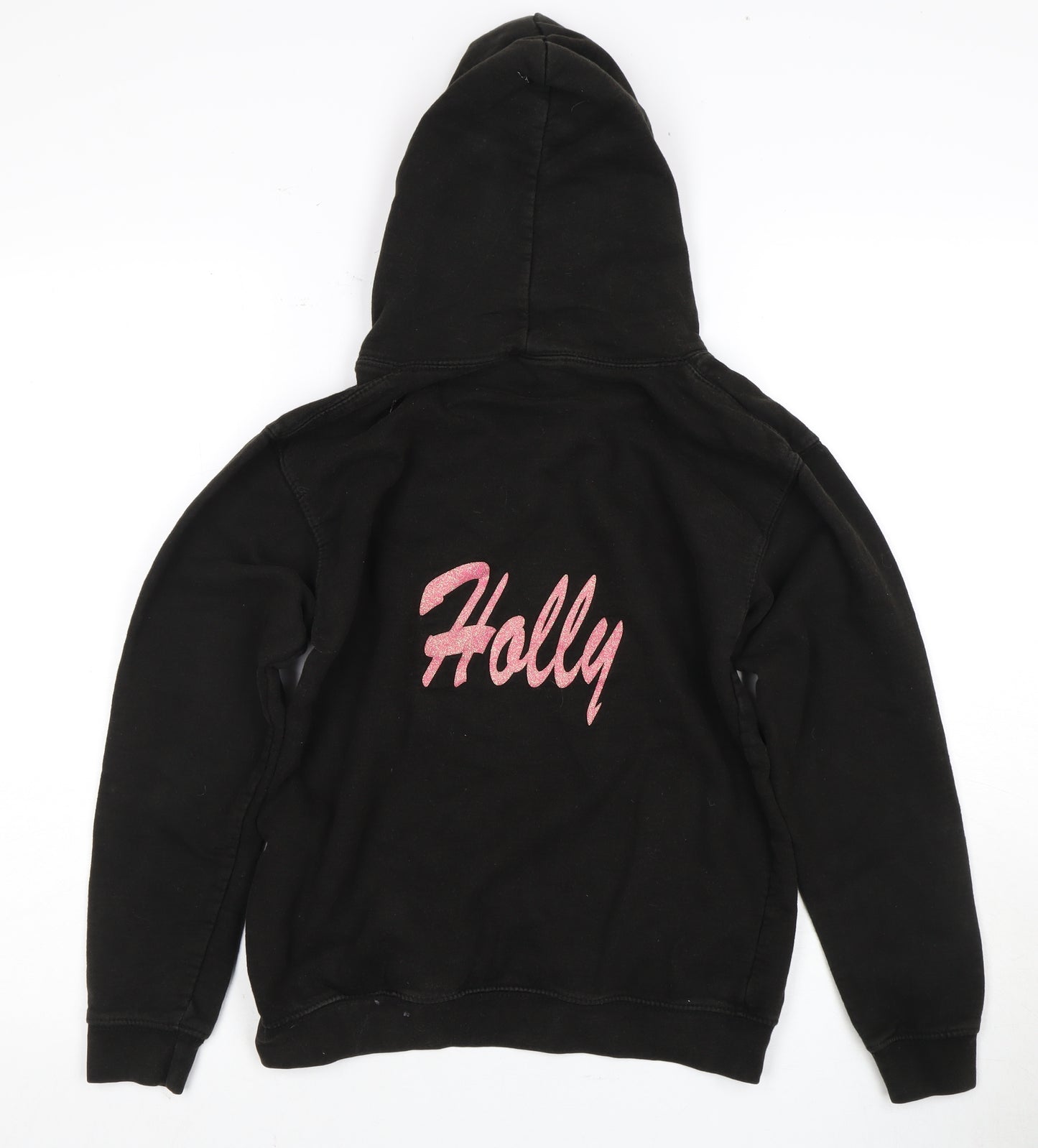 Fruit of the Loom Girls Black Little Mix Hoodie 12 Years Pullover