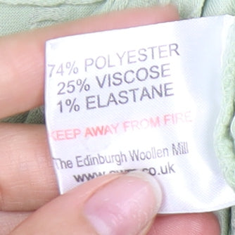 Isle Collection Women's Green Crochet Accented T-Shirt