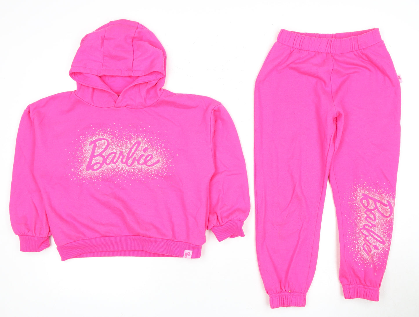 Barbie Girls Pink Tracksuit, 7-8 Years, Hoodie & Trousers