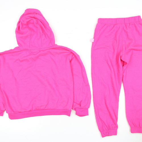 Barbie Girls Pink Tracksuit, 7-8 Years, Hoodie & Trousers