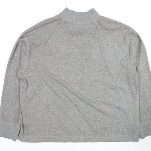 Marks and Spencer Women's Grey Mock Neck Sweatshirt