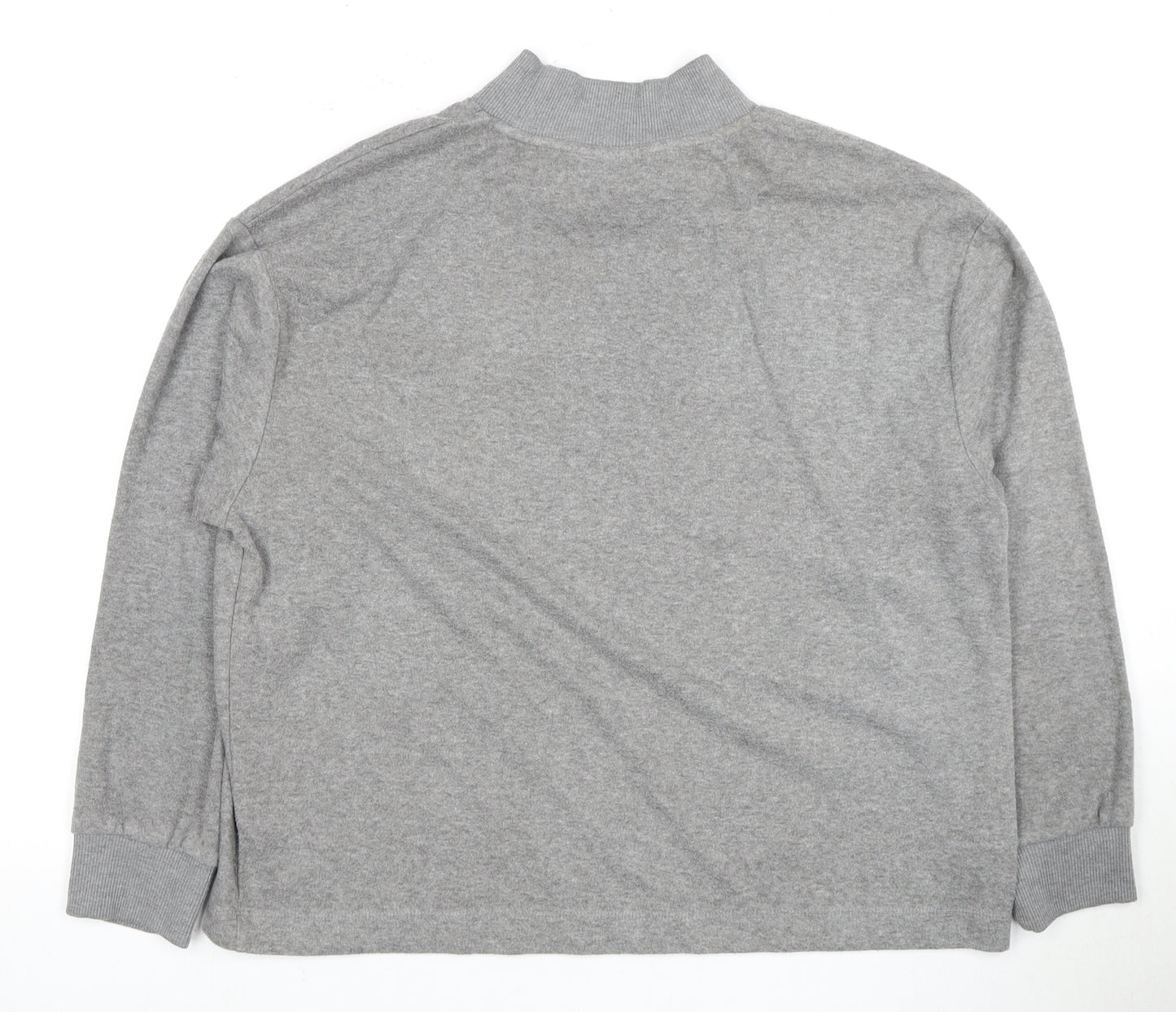 Marks and Spencer Women's Grey Mock Neck Sweatshirt