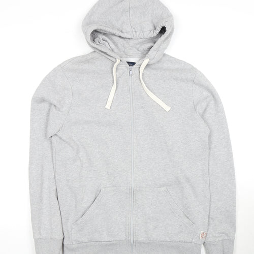 Criminal Men's Grey Full Zip Hoodie M