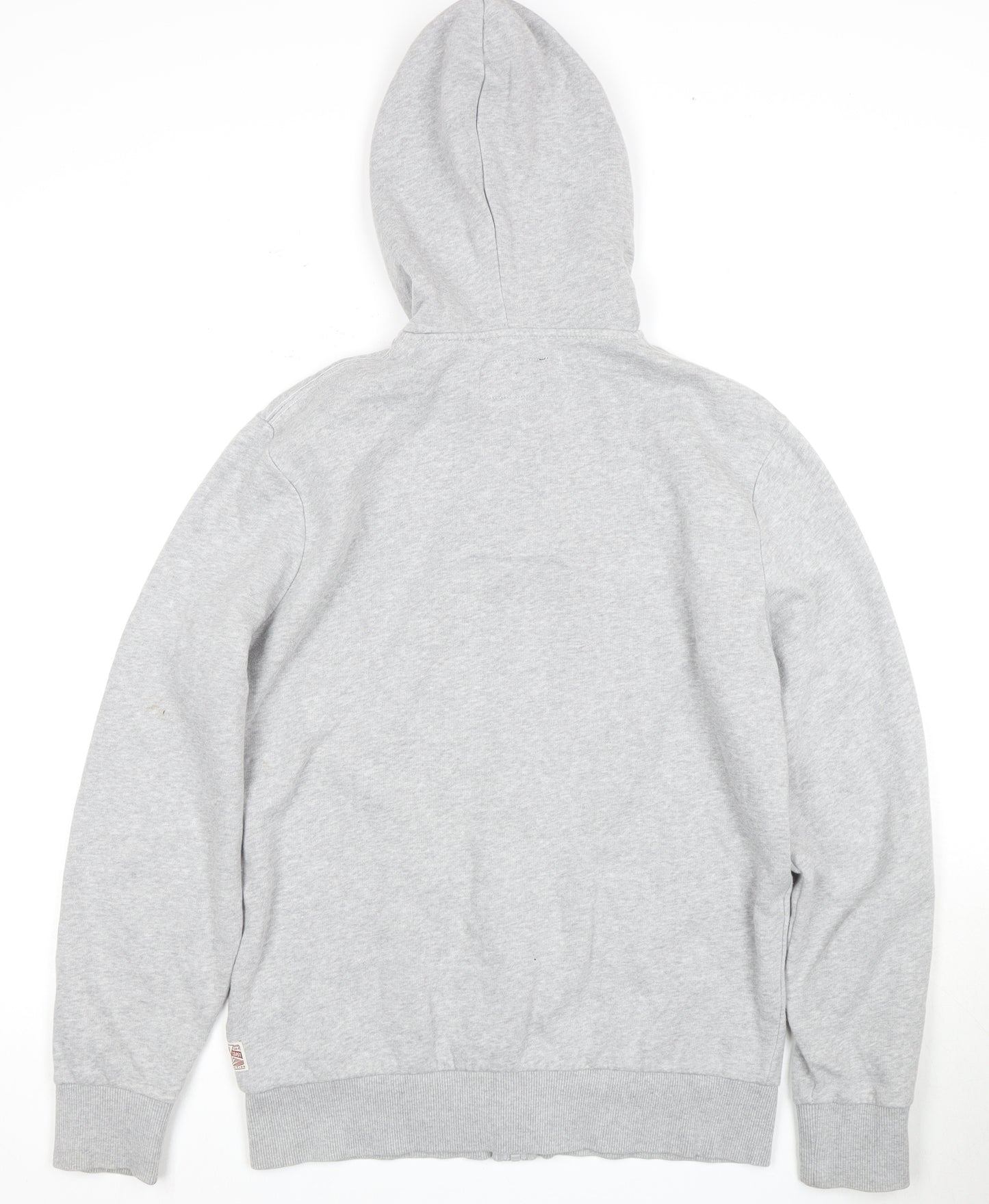 Criminal Men's Grey Full Zip Hoodie M