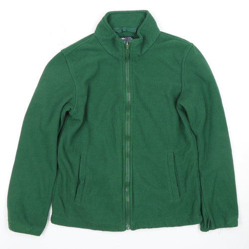 Mountain Warehouse Boys Green Jacket 9-10Y Full Zip Fleece