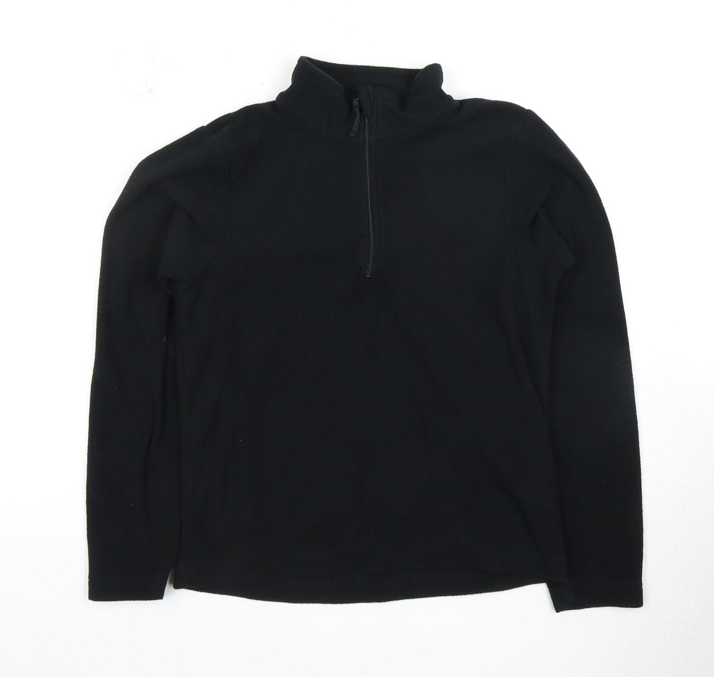 Mountain Warehouse Boys Black Fleece Top 9-10 Years 1/2 Zip