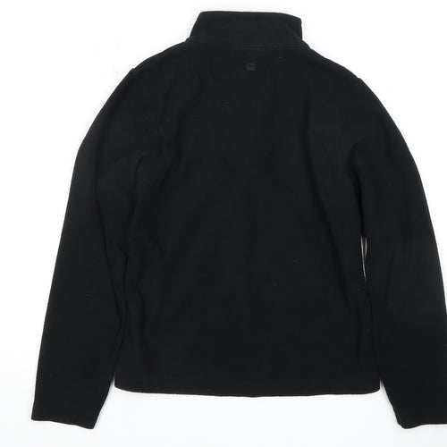 Mountain Warehouse Boys Black Fleece Top 9-10 Years 1/2 Zip