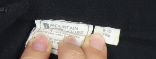 Mountain Warehouse Boys Black Fleece Top 9-10 Years 1/2 Zip
