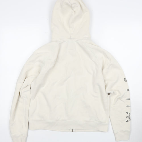 Jack Wills Women’s Ivory Zip Hoodie Size 12