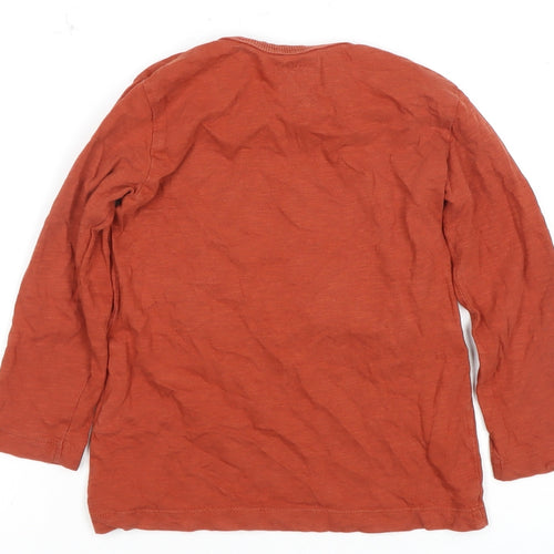 Next Boys Orange Long Sleeve T-Shirt - Animals, 2-3 Years