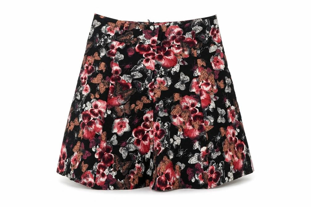 Next Women's Multicoloured A-Line Floral Skirt Size 8