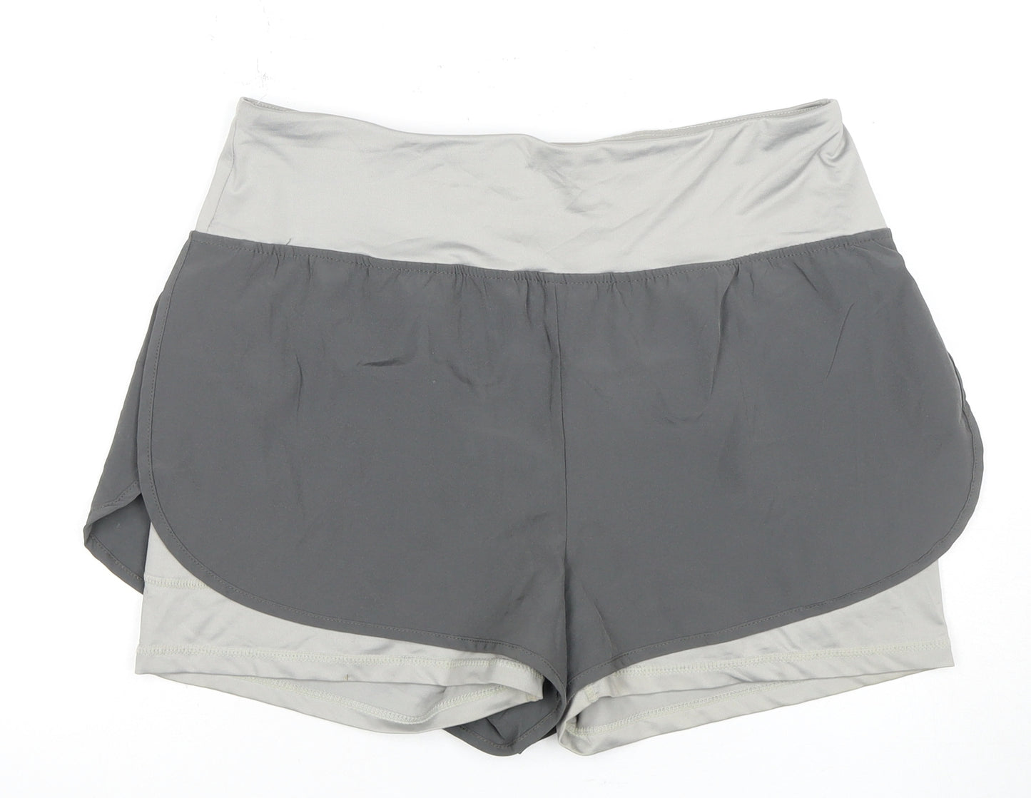 Yidarton Women's Grey Athletic Shorts L