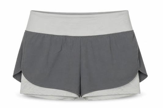 Yidarton Women's Grey Athletic Shorts L