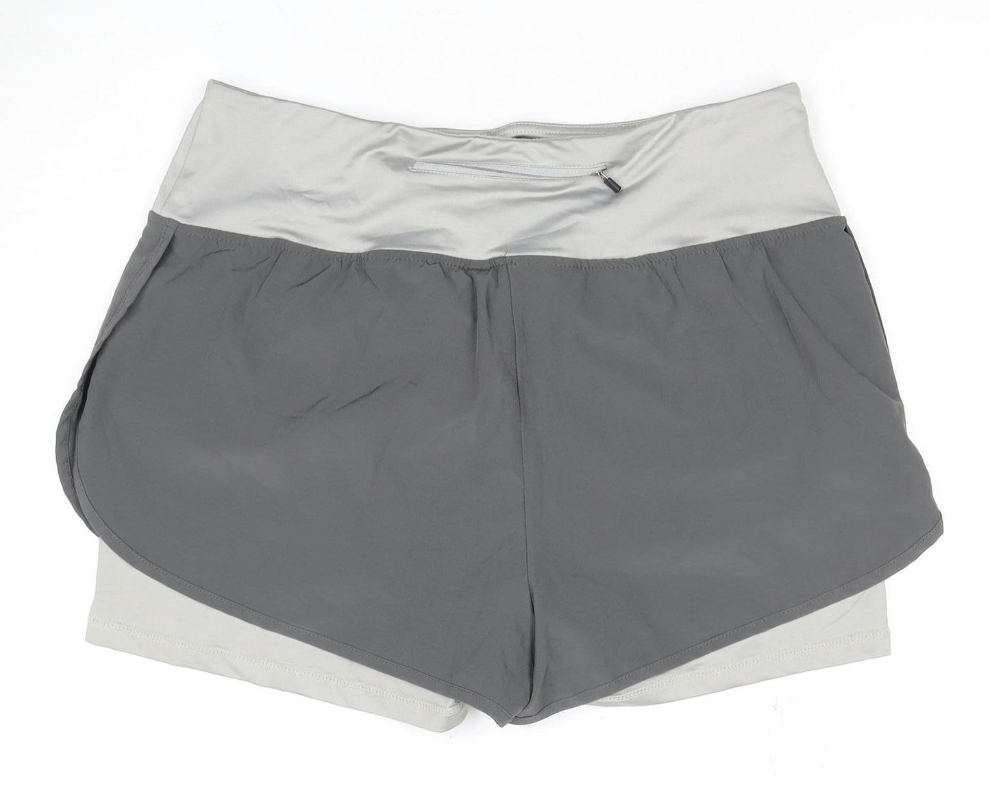 Yidarton Women's Grey Athletic Shorts L