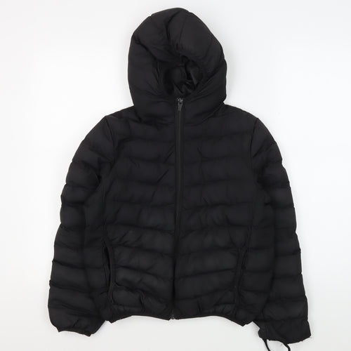 Ruby Tuesday Girls Black Puffer Jacket 9/10 Years