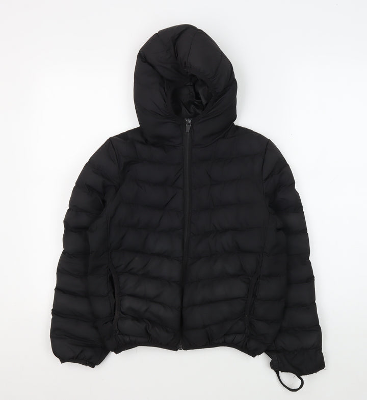 Ruby Tuesday Girls Black Puffer Jacket 9/10 Years