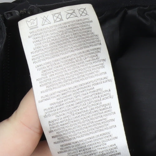Ruby Tuesday Girls Black Puffer Jacket 9/10 Years