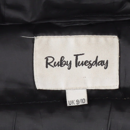 Ruby Tuesday Girls Black Puffer Jacket 9/10 Years