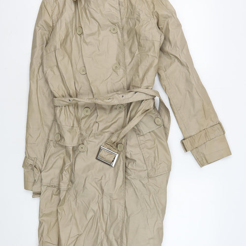 Solar Women's Beige Cotton Trench Coat M