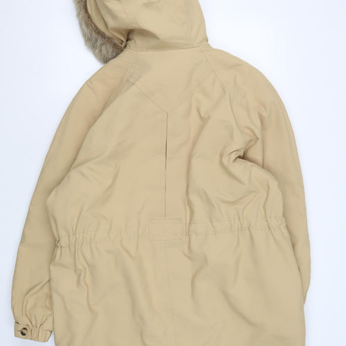 Marks and Spencer Women's Beige Parka Size 16 Hooded Jacket