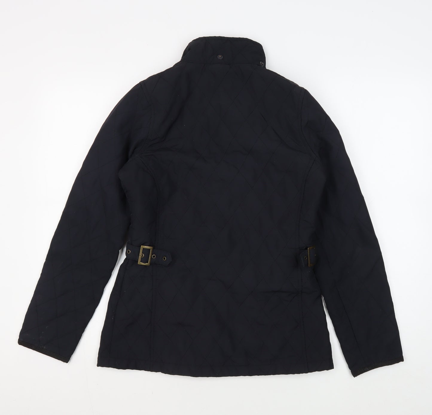 Trespass Women's Black Quilted Jacket, Size XS, Belted