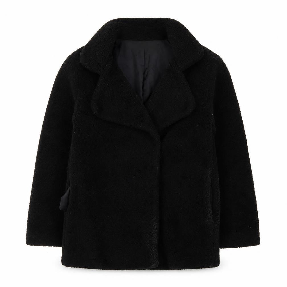 Front view of Boohoo Black Women's Jacket, size 6