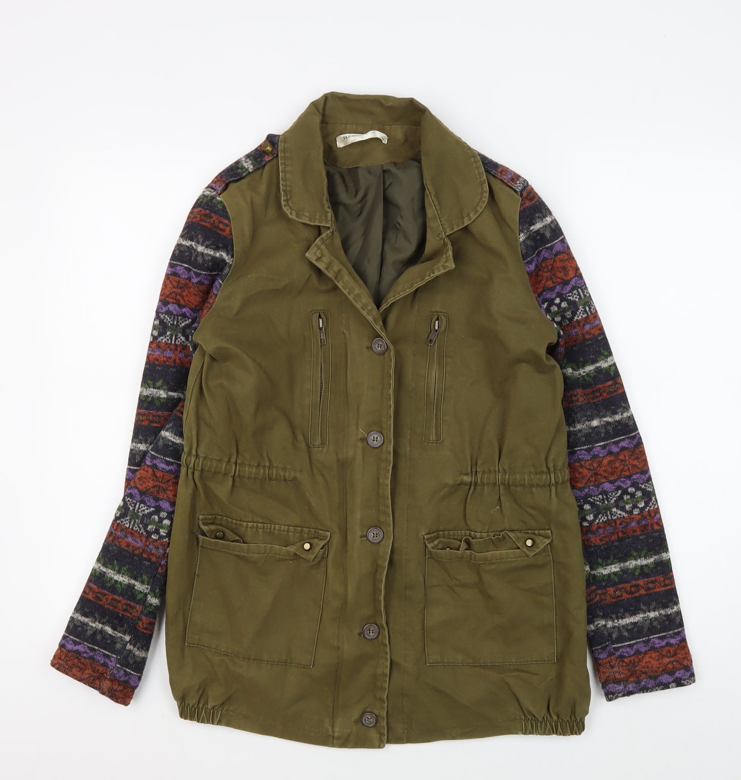 Vera & Lucy Women's Green Anorak Jacket - M, Fair Isle