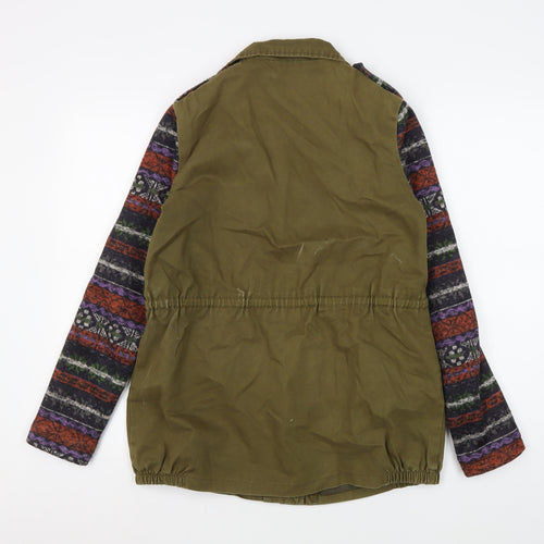 Vera & Lucy Women's Green Anorak Jacket - M, Fair Isle