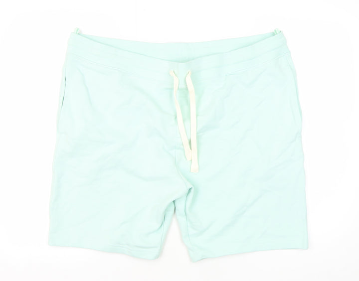 Marks and Spencer Green Sweat Shorts, 2XL, Unisex Adults