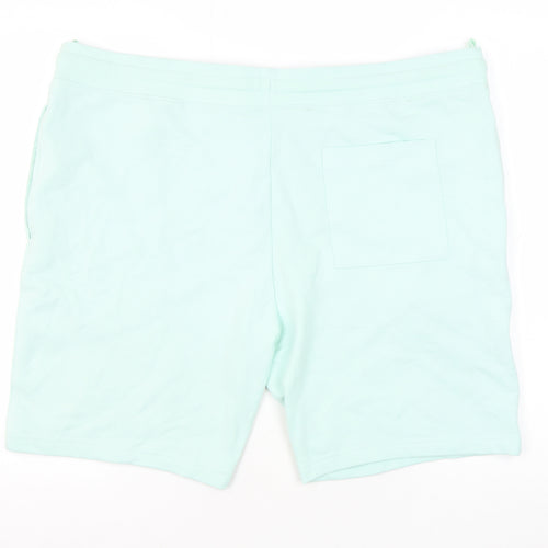 Marks and Spencer Green Sweat Shorts, 2XL, Unisex Adults