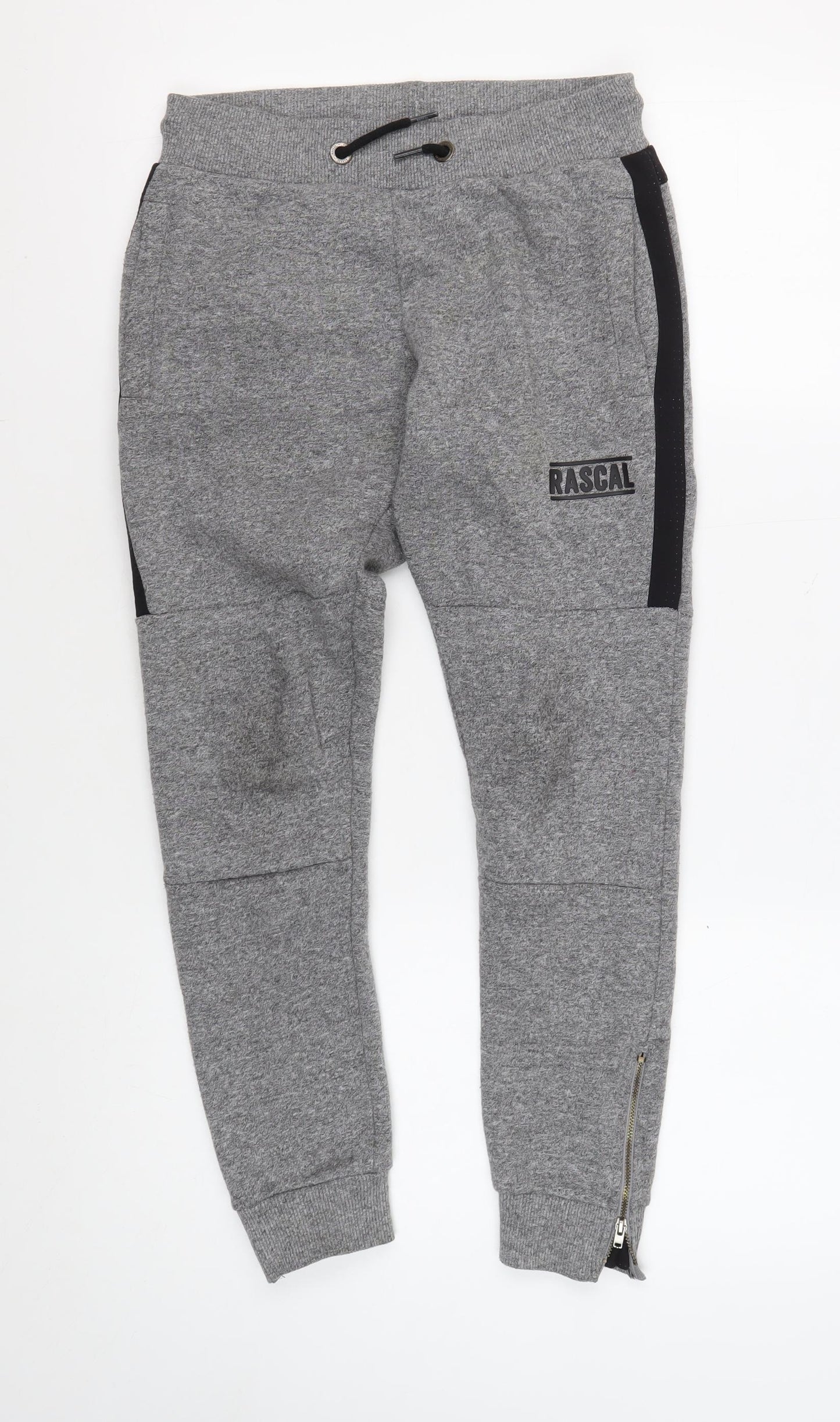 Rascal Boys Grey Jogger Trousers, Size L, Elastic Waist