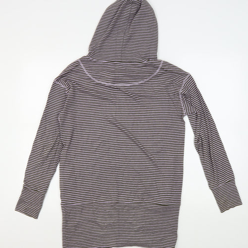 BAM Women's Striped Bamboo Hoodie, Size 8, Multicoloured
