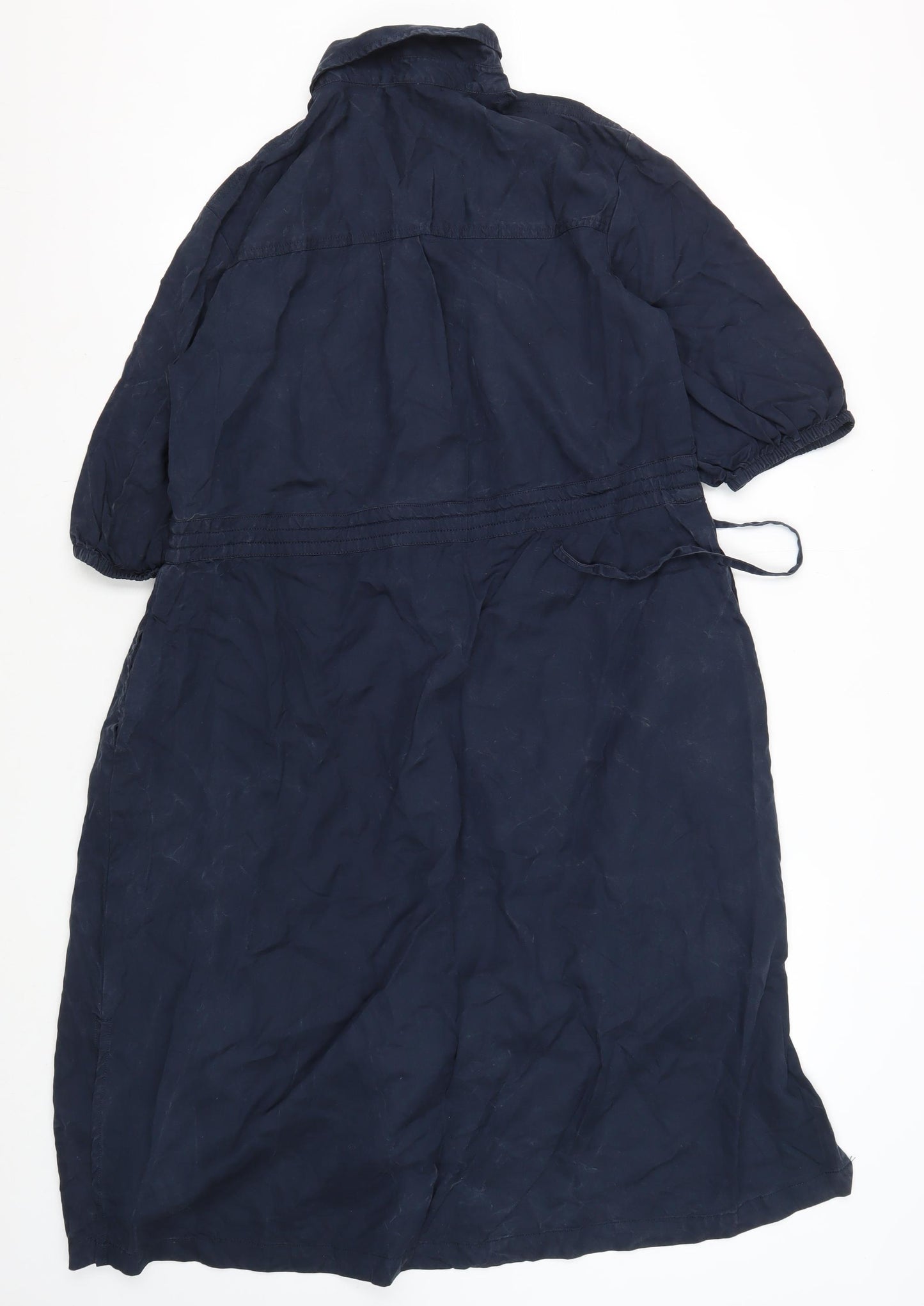 French Connection Women's Blue Modal Shirt Dress M