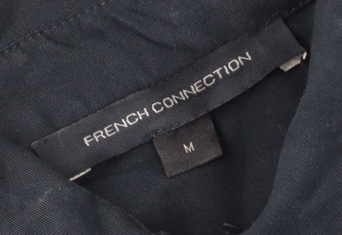 French Connection Women's Blue Modal Shirt Dress M