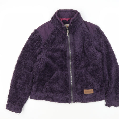 Regatta Girls Purple Polyester Jacket, Size 9-10 Years