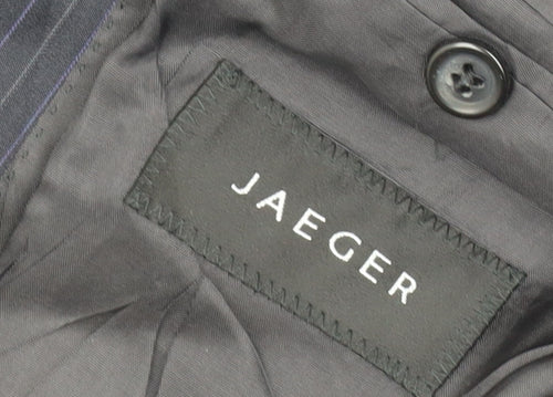 Jaeger Men's Blue Striped Suit Jacket 42L