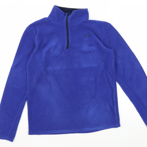 Higear Boys Blue Fleece 1/2 Zip Sweatshirt Size 6