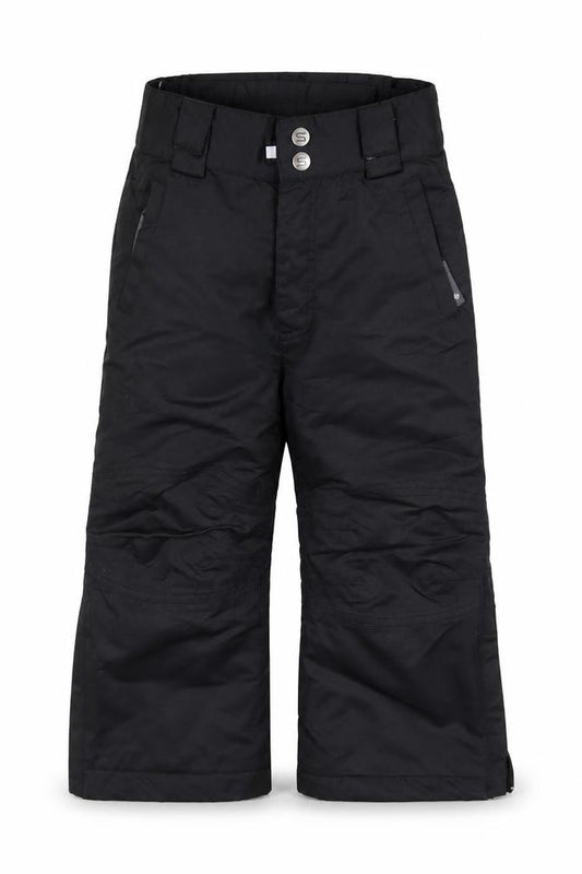 Front view of Surfanic girls’ black snow pants 2-3 years skiing trousers