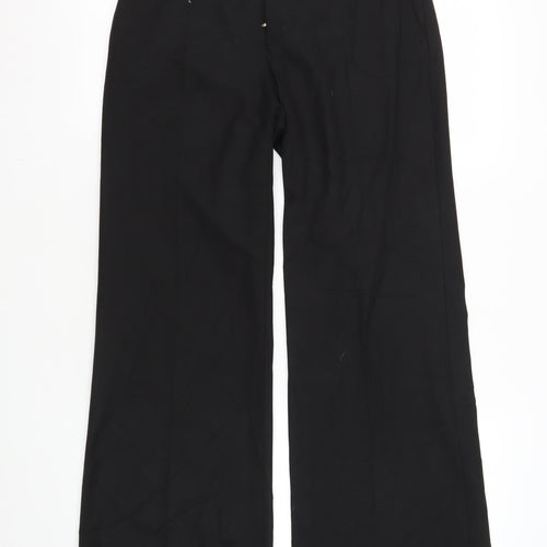 Zara Black Dress Pants Women Size 10 Straight Leg
