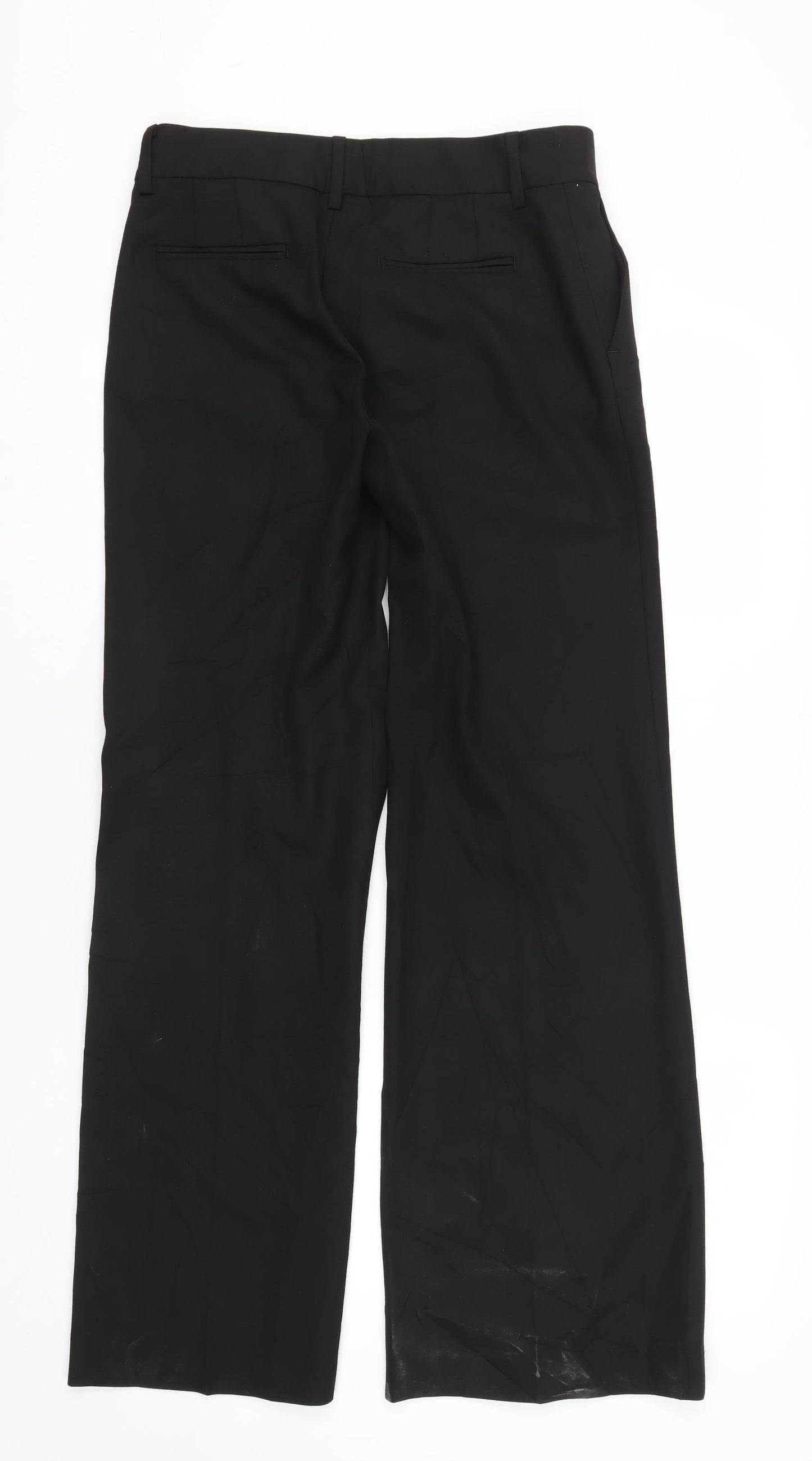 Zara Black Dress Pants Women Size 10 Straight Leg